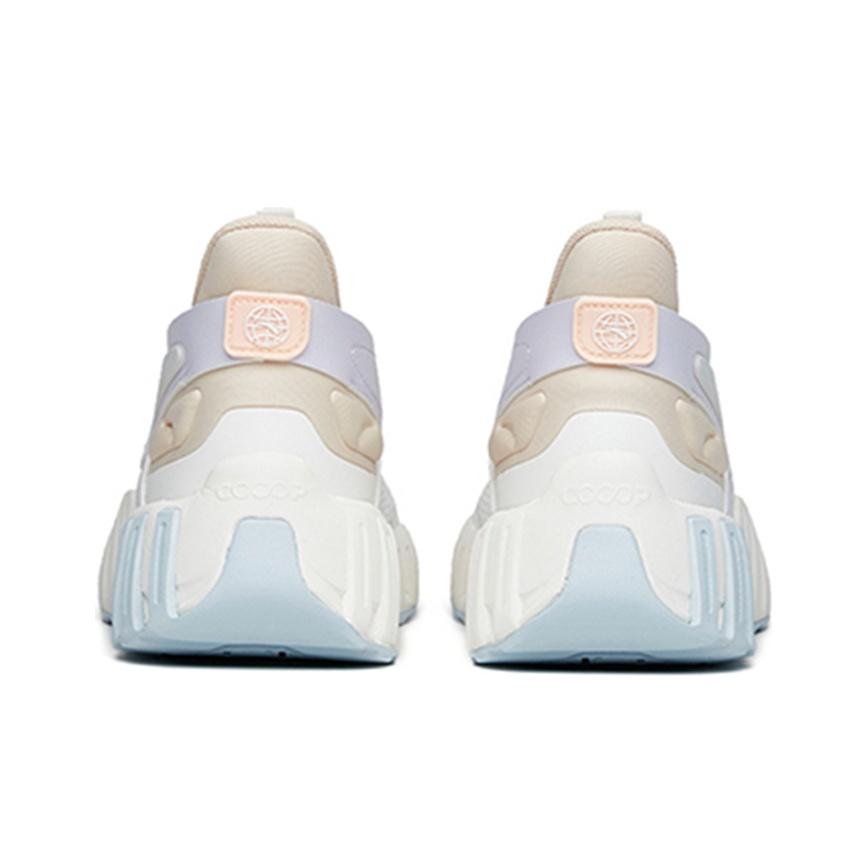Anta Fashion Sports Casual Shoes With Shock Absorption And Slip Resistance Women Sneakers White Purple 122218871-4