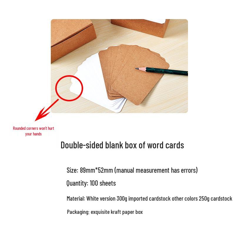 Special Offer: White Kraft Paper Cardstock - Multi-Use Blank Cards for Business, Notes & More (100 Pack)