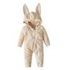 Easter Bunny Ears Hooded Romper for Girls - Spring & Autumn Style