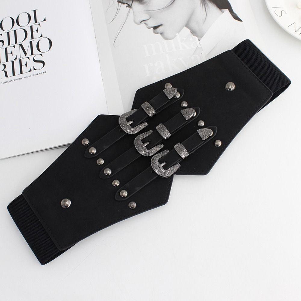 Metal Buckle Belt Accessories Korean Waist Strap Coat Decoration Women Waistband Waist Belts