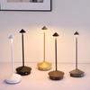 Metal Desk Lamp Touch Control Dimmable Flicker Free 3 Color Temperatures Rechargeable Indoor/Outdoor Wireless LED Table Lamp