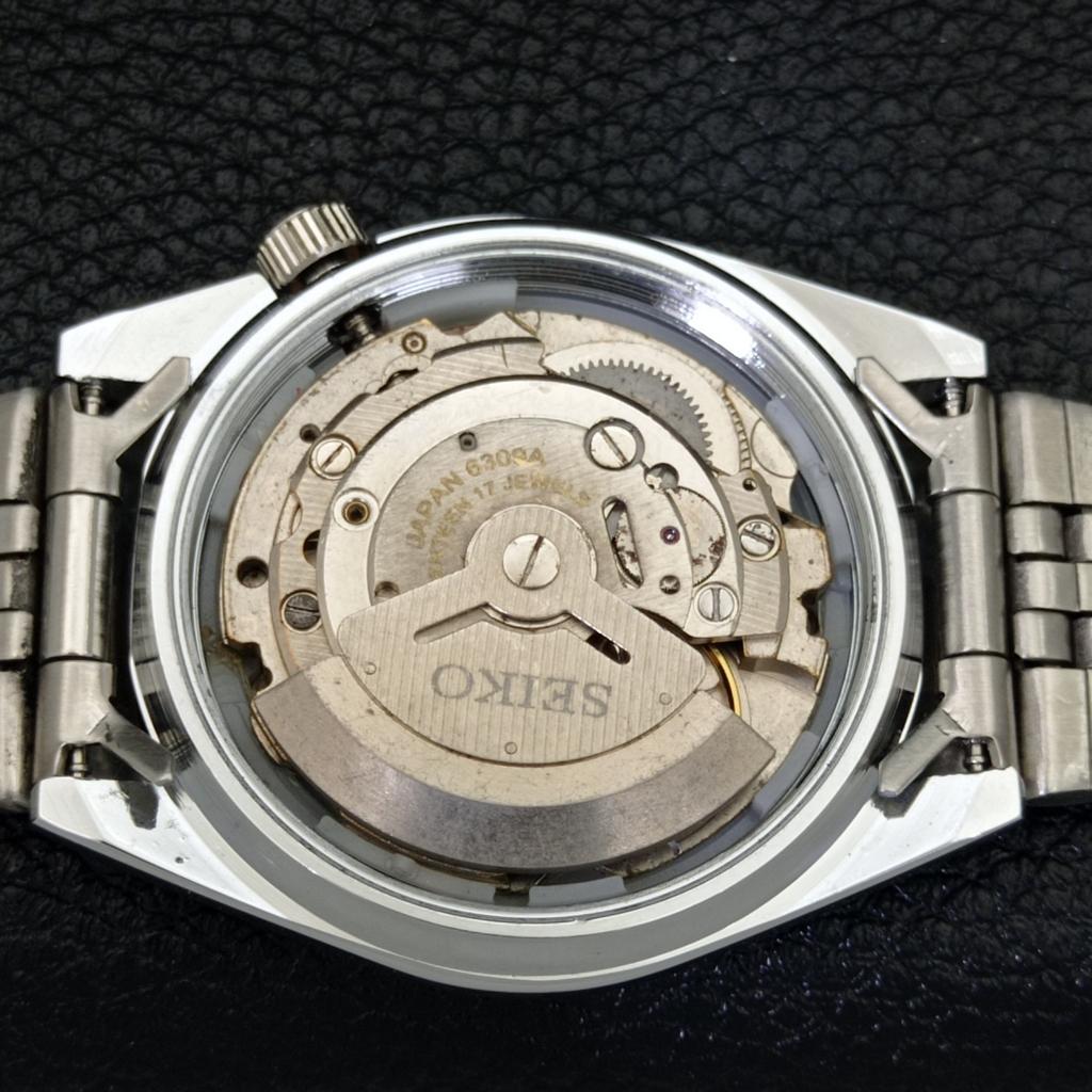 JAPAN VINTAGE REFURBISHED SEIKO 5 AUTOMATIC MENS BLACK DIAL WATCH A440548-9 Sk-a440548-1