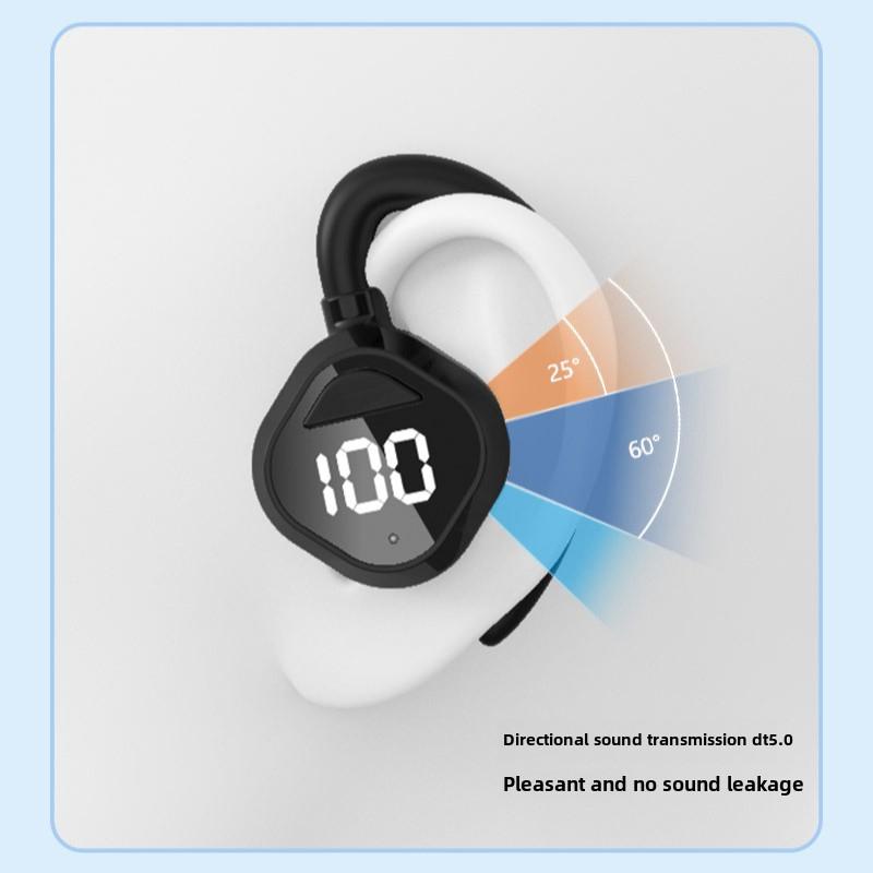 New Noise-cancelling Wireless Bluetooth Headset Digital Display Not Ear Large Power Long Endurance Car Sports Headset 5.3