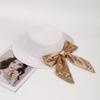 Spring and Summer Seaside Trip Beach Sunshade Sunscreen Hat UV Protection Sun Hat Pearl Bow Women Straw Hat