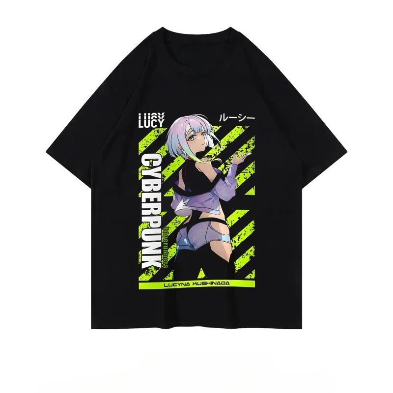 Cyberpunk: Edgerunners Anime Personalized Graphic T-Shirt Summer T-Shirt Casual Outdoor Street Loose Women's T-Shirt Personality