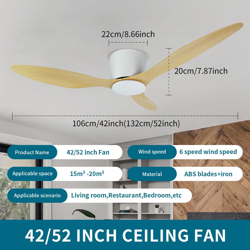 High Power Black Retro Ceiling Fan for Restaurant, Living Room, Home, Minimalist Design, No Light, Commercial Chandelier Fan