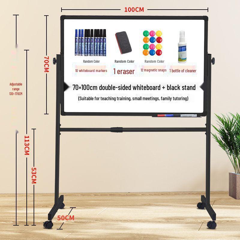 Tablă Albă Magnetică Mobilă - Tablă Ștergătoare pentru Scris și Desen pentru Casă, Predare și Training