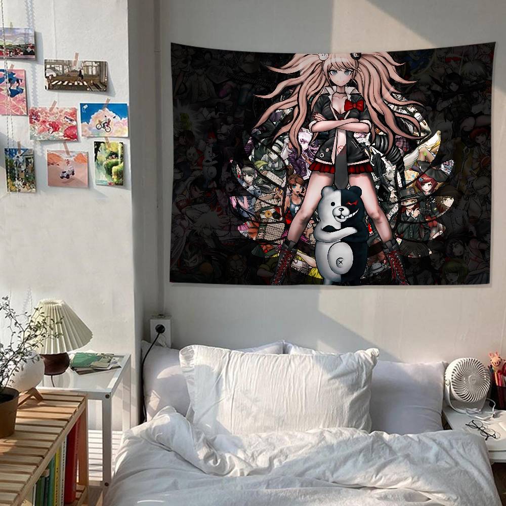 Classic Anime Danganronpa Chart Tapestry For Living Room Home Dorm Decor Art Home Decor