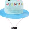 Dog Birthday Cake Hat Cute Fun Innovative Adjustable Cat Happy Birthday Hat for Birthday Party Holiday Photo Props Blue