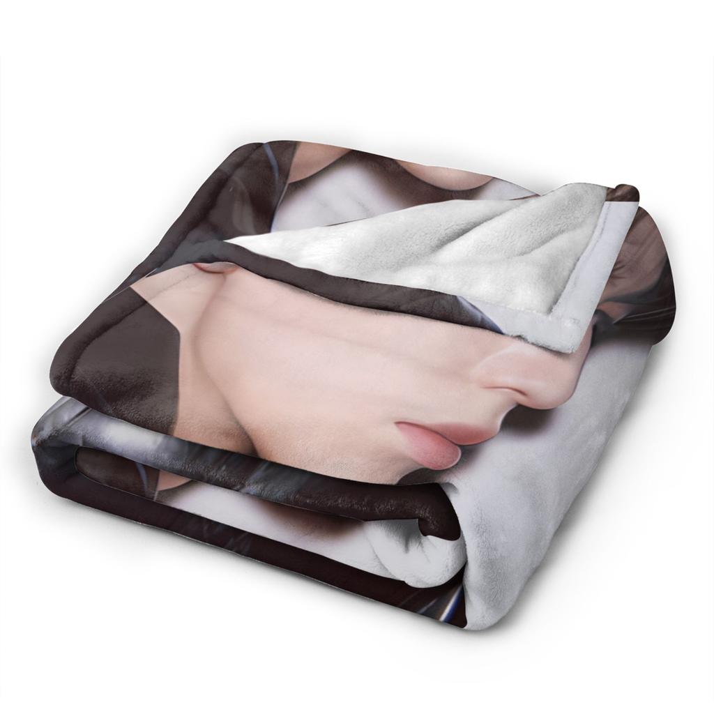 Zhang Linghe Flannel Blanket Super Soft Bedding Throws for Living Room Airplane Travel Print Bedspread Sofa Bed Cover