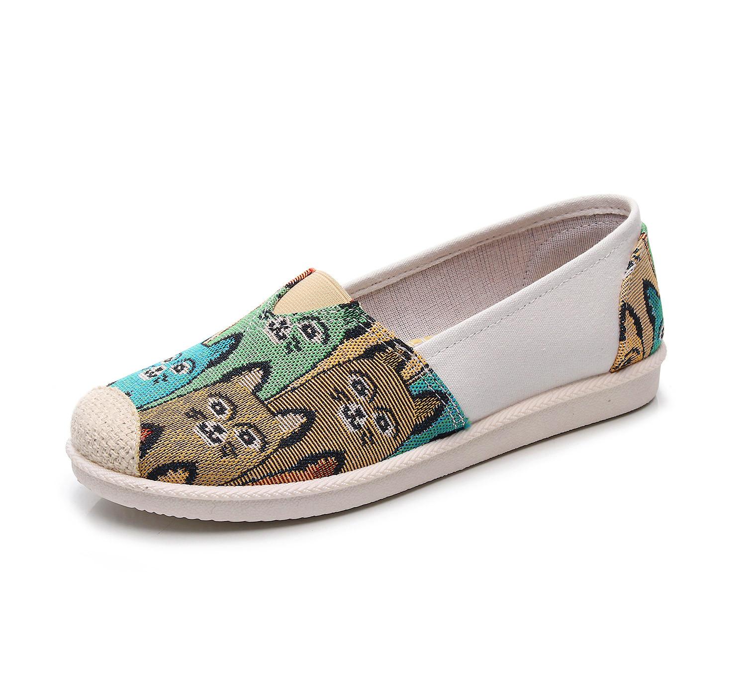 

25 новых тканевых туфель женские туфли повседневные парусиновые туфли ленивые туфли рыбака мягкая подошва нескользящие туфли для пожилых людей одна педаль туфли для мамы 35