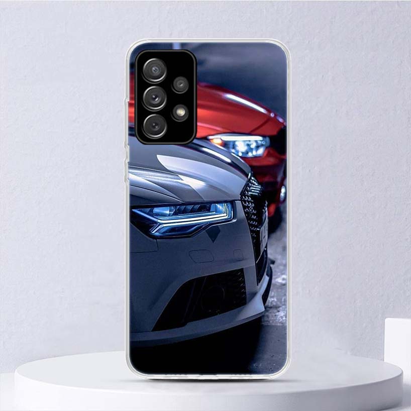 Super Car For A-Audis R-S Sport Soft Case For Samsung Galaxy A16 A26 A36 A56 A15 A14 A13 A55 A54 A53 Phone Cover A25 A35 A24 A34
