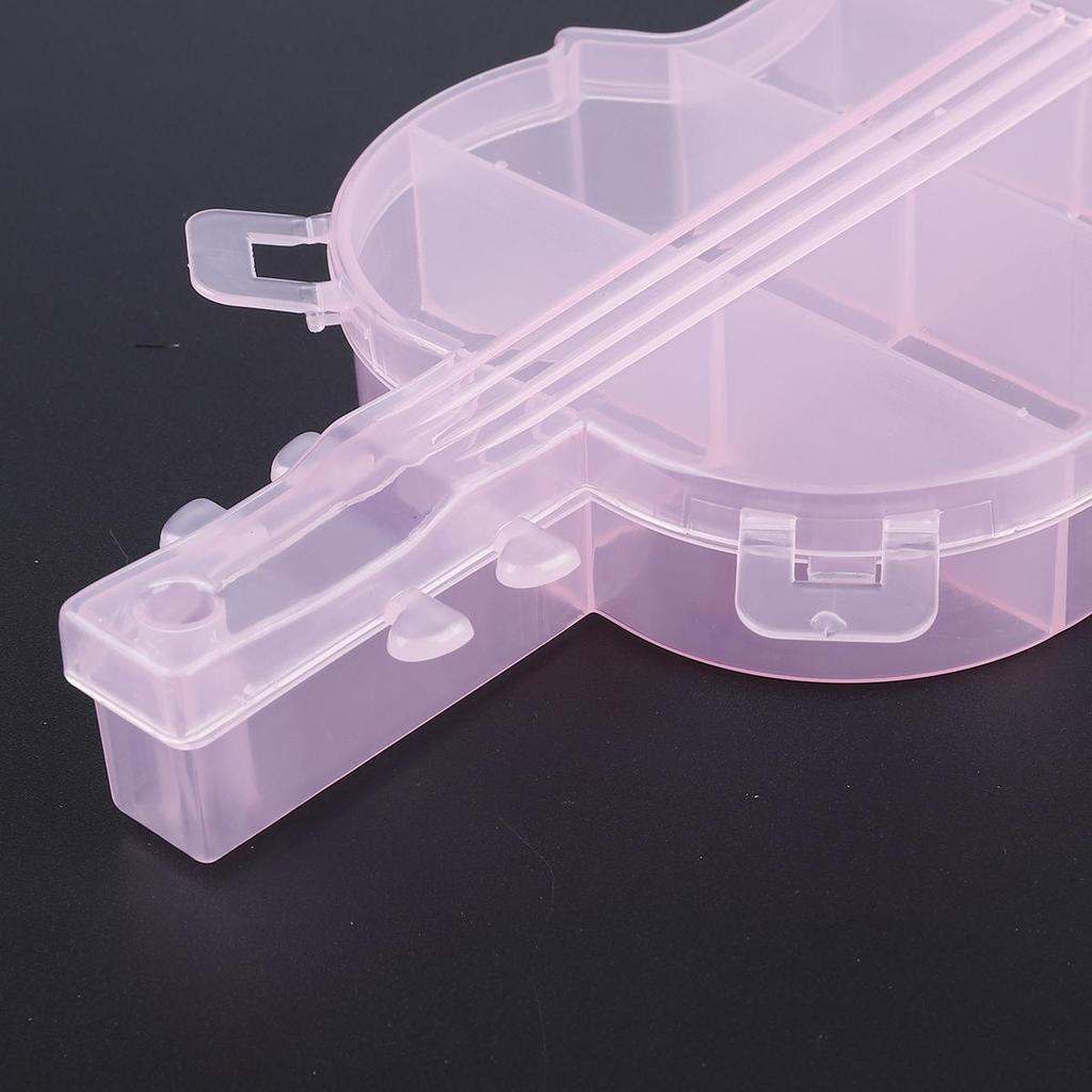 PVC Compartments Adjustable Practical Guitar Storage Box Bead Ring Box Jewelry Presentation Organizer