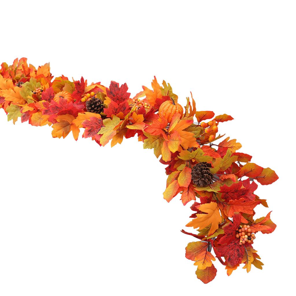 Simulatie Herfstblad Slingers Thanksgiving Hangende Deurkrans Kunstmatige Herfstbladeren Slingers Binnen Buiten Herfst Decoratie