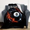 Pool Ball Flannel Blanket Throw Blanket Soft Warm Sofa Bed Camping Home Decor Unique Christmas Gift C926762