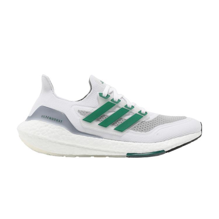 Adidas UltraBoost 21 White Sub Green Men Sneakers Cloud-White Core-Black FZ2326