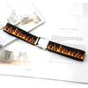Fashionable Pattern Flame Metal Buckle Decoration Men Casual Woven Canvas Belt