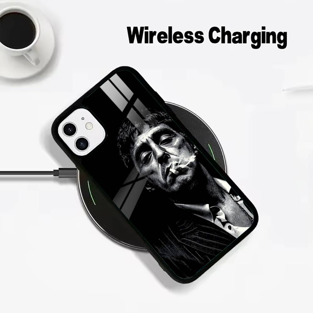 S-Scarface-Fashion Hot Wireless charging phone case compatible with iPhone 17/16/15/14/13/12/11