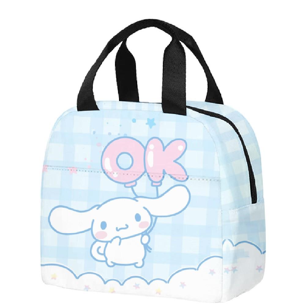 Handheld Meal Bag Cute Cartoon Cinnamoroll Big-Eared Dog Yugui Dog Thermal Insulation Lunch Box Bag Meal Bag
