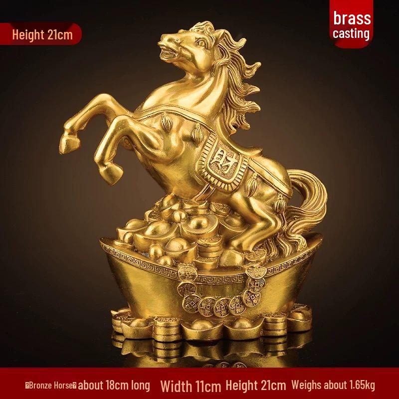 Pure Copper Galloping Horse Sculpture