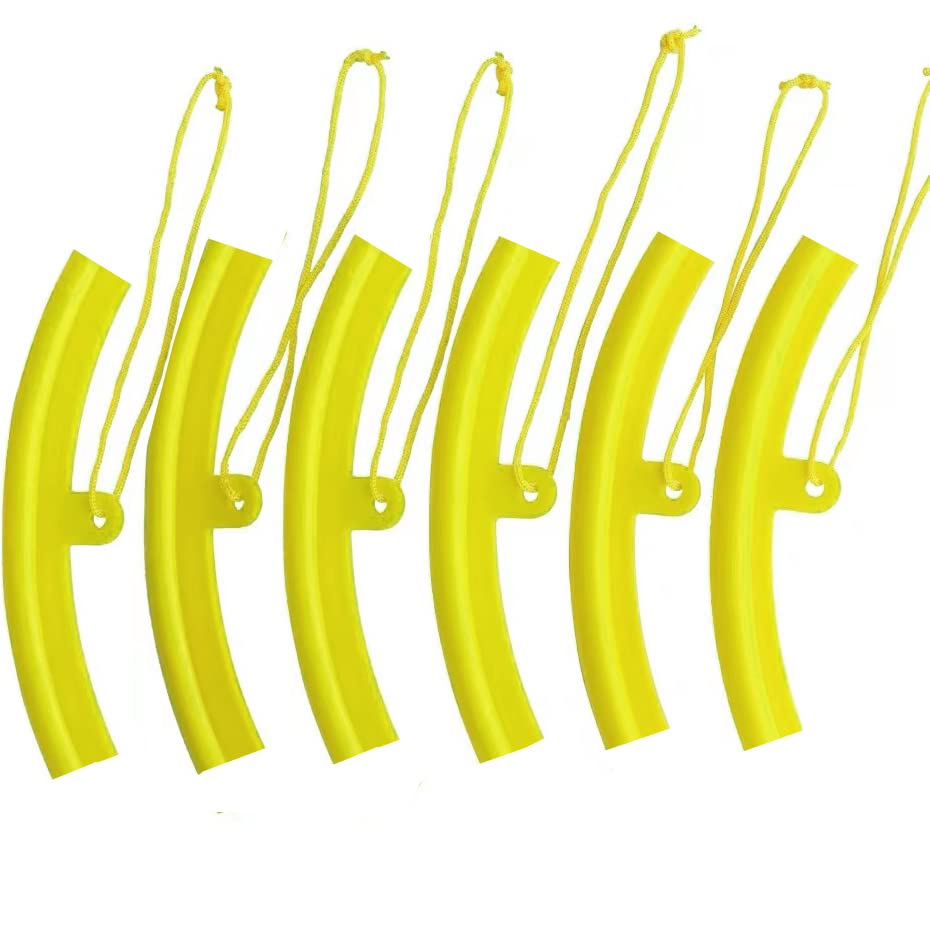 Set of 6 Car Rim Protectors Length 150mm Protective Cover жёлтый