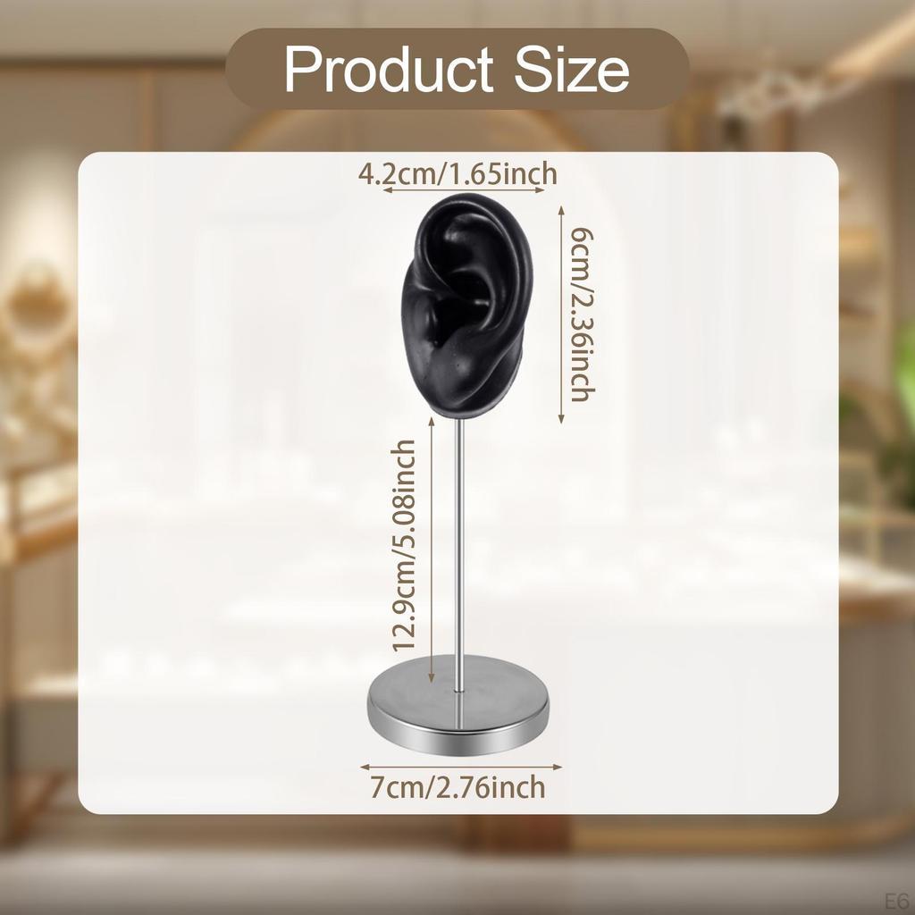 Ohrmodell, Ohrringschmuck-Display, Lehrmittel, Requisite, Edelstahlhalter, Ständer für den Einzelhandel,