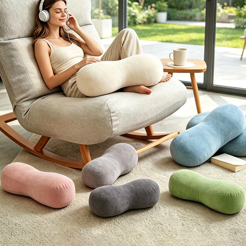 3D Throw Pillow, Long Rhombus Neck Pillow, Adult Waist Pillow, Sleep Pillow, Cervical Spine Support Waist Pillow