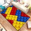 15 Size Colorful Geometric Building Blocks Toy Carpet Living Room Bedroom Home Children's Room Decoration Non-slip Floor Mat