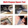 1pcs 7Inch Triangle Ruler Measurement Tool Aluminium Alloy Carpenter Tools Inch Metric Angle Ruler Square Woodworking Tools New