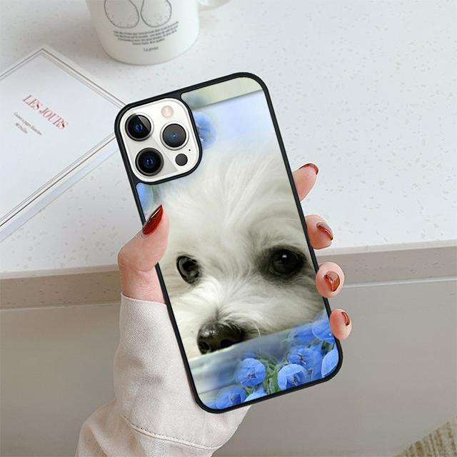 Maltese Dog Puppy Phone Case For iPhone 17 Air 14 15 16 13 12 Cover For Apple 14 15 16 Pro Max Plus Coque