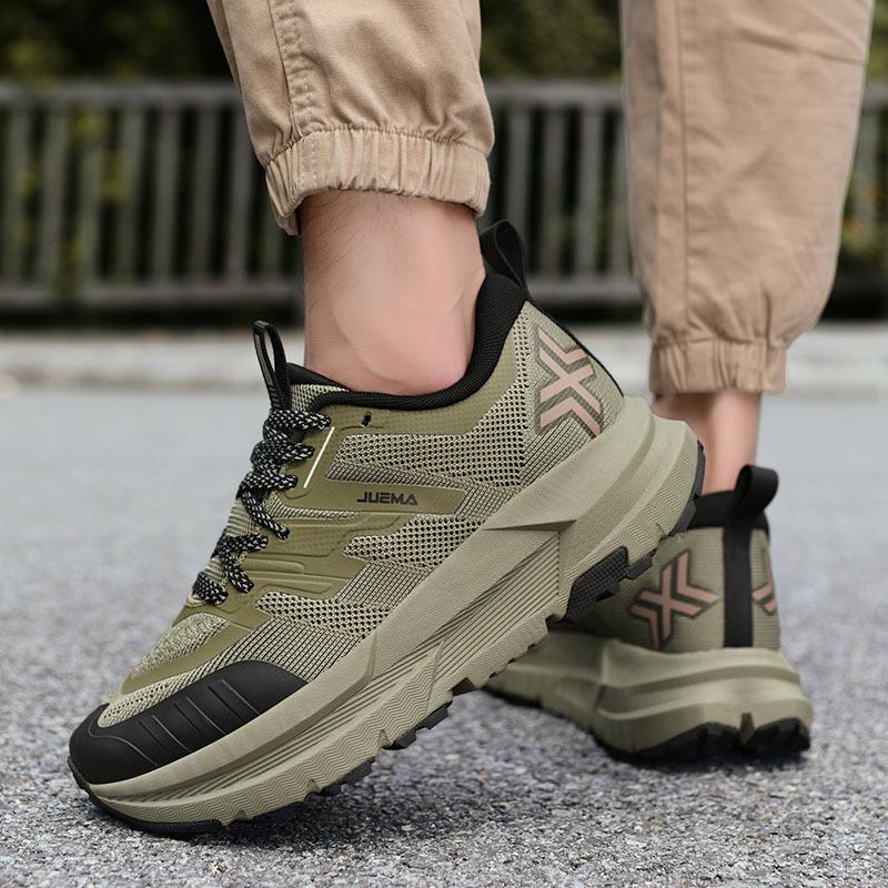 2025 spring outdoor hiking shoes comfortable cushioning wear-resistant hiking shoes men's shoes sports and leisure running shoes