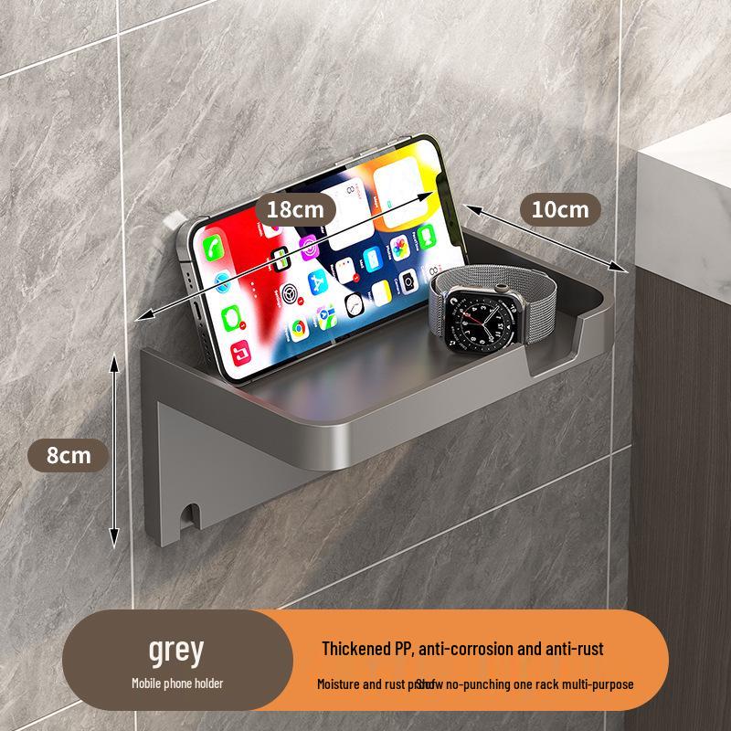 Wall-Mounted Toilet Paper & Tissue Box Storage Rack