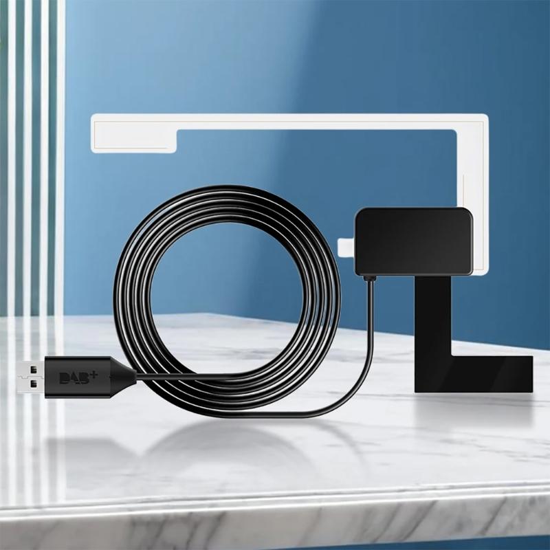 Advance Car DAB+ Radio Receiver USB Interfaces SMA Antenna for Clear Sound Reception Long Lasting Use Quick Installation