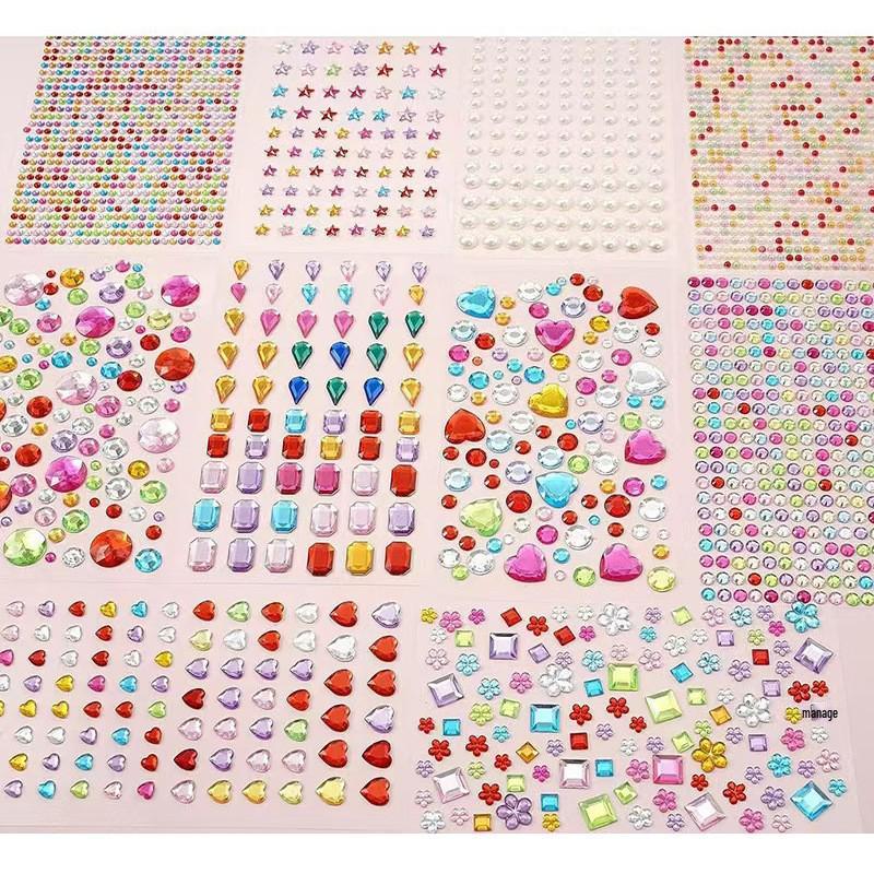 Creative DIY Rhinestone Gemstickers for Kids – Acrylic Photo Album Decoration
