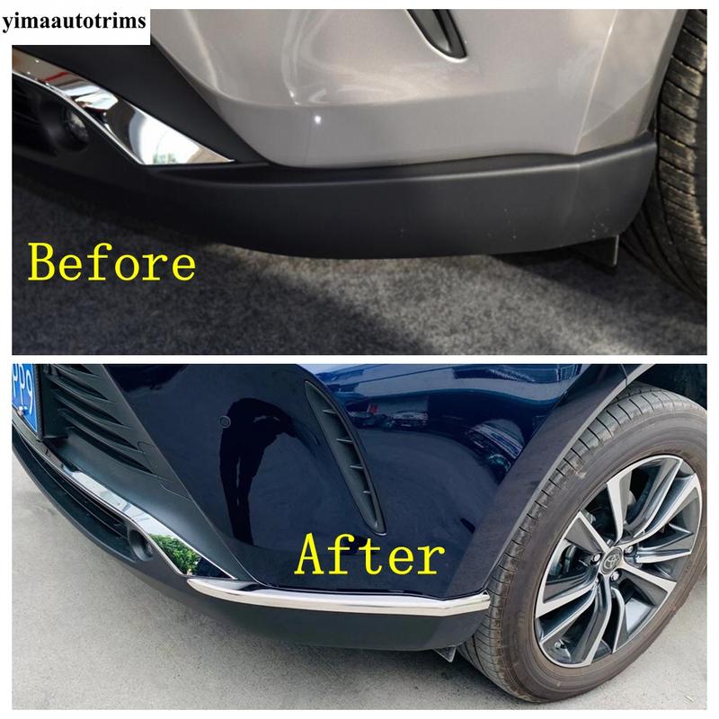 Front Rear Bumper Corner Strip Anti-rub Protection Cover Trim For Toyota Venza / Harrier  - 2024 Stainless Steel Accessories