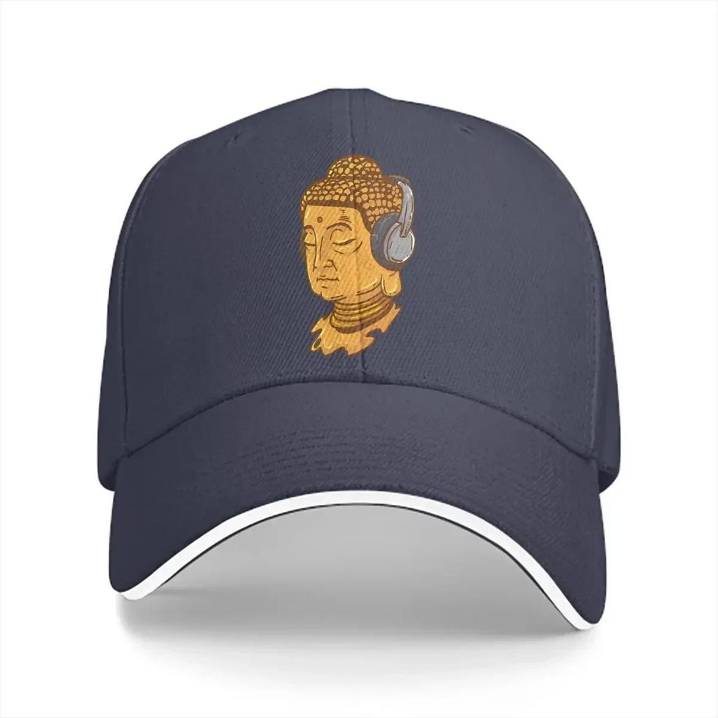 Summer Cap Sun Visor Headphone Music Hip Hop Caps Buddha Oriental Mysterious Culture Peaked Hats