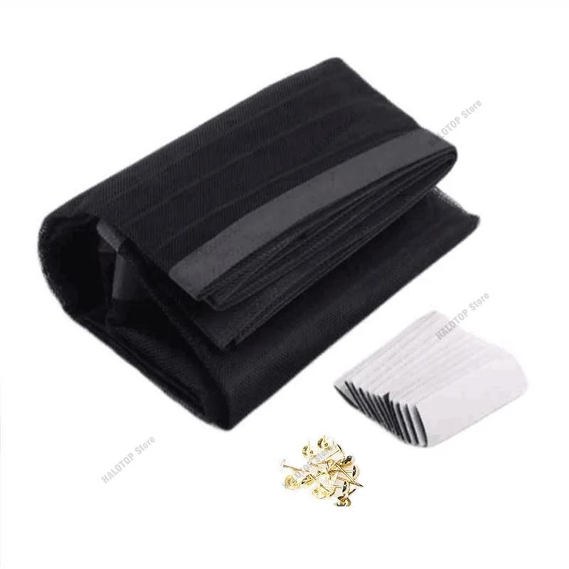 New Tool-free Magnetic Screen Door Curtain Anti Mosquito Net Bug Fly Partition Curtain Automatic Closing Ventilation Door Screen