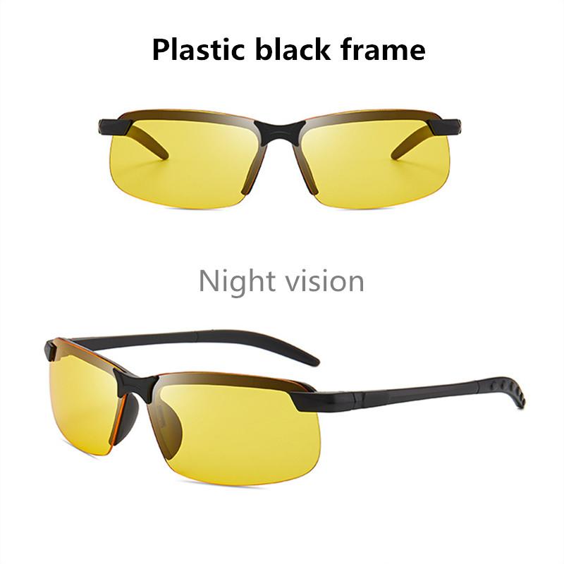 

Stylish Yellow High-end Night Vision Driving Eyeglasses UV400 Sunglasses Metal Frame Men Woman Glasses Driver Sun Glasses W36935WW-