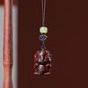 Purple & Green Sandalwood Zodiac Dragon Phone Lanyard & Keyring Pendant
