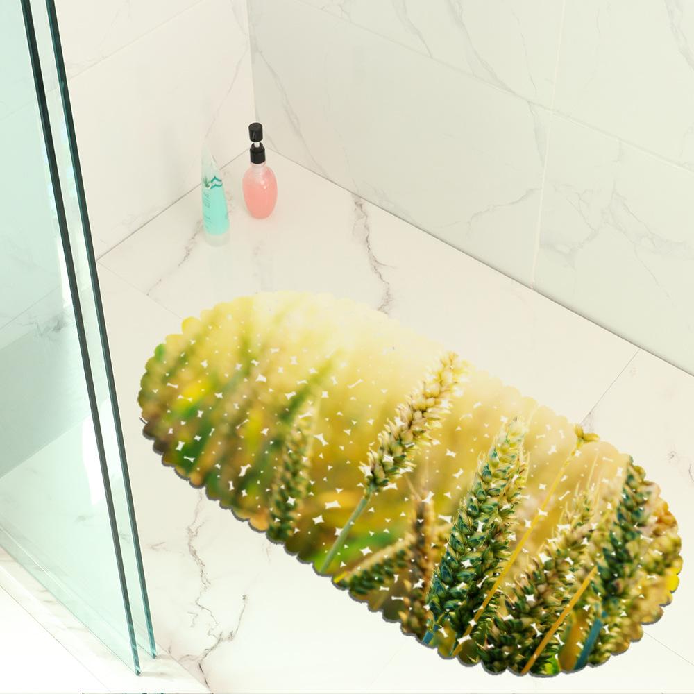 Beautiful Small Flower Picture Balcony Bathroom Mat Hydrophobic Non-Slip Door Mat Swimming Pool Public Places Non-Slip Floor Mat