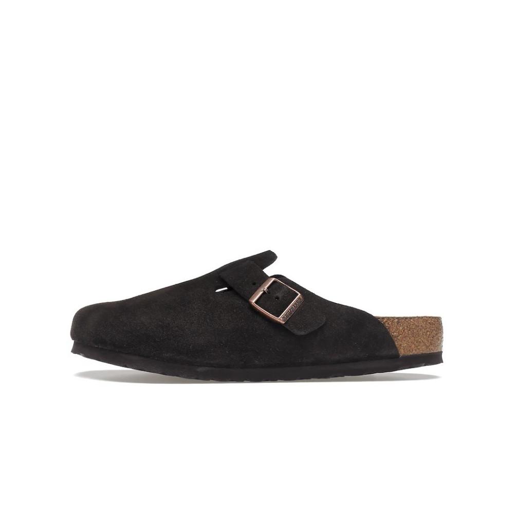 Birkenstock Boston Soft Footbed Suede Mocha