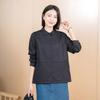 Yanxuan YUN Yun Spring and Autumn Temperament Casual Black Long Sleeve Commuter Skinny Shirt Top Jacket Shirt with Lining