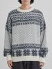 Cohen Washable Fair Isle Crew Neck Knit 75306460071 6970 DK.GREEN(69) L