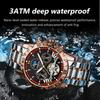 Für POEDAGAR 1410 Luxus Herren Automatik Mechanische Uhr Edelstahl Leuchtend Wasserdicht 22mm Armbandbreite Analoganzeige
