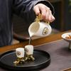 Ceramic Wine Set Baijiu Wine Dispenser Creative Twelve Zodiac Animal Head Spirit Cup Gold-Plated Wine Set Business Gift