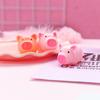 6Pcs Squeeze Toy, Pink Pig Shape Soft Sensory Toy, Medium Size Relaxation Squeeze Ball for Adult Hand Repeated Squeezing Stretching Relaxation Toy