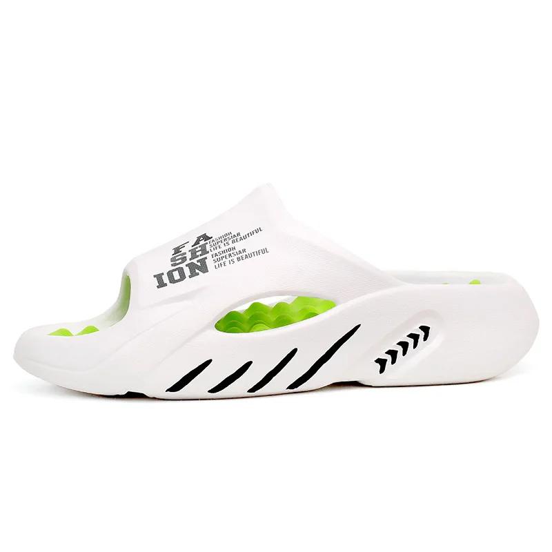 Pánské masážní pantofle do stran Vnitřní Venkovní sandály Plážové ležérní boty Měkká podrážka Nazouváky Pánské žabky Pánské sandály 2025