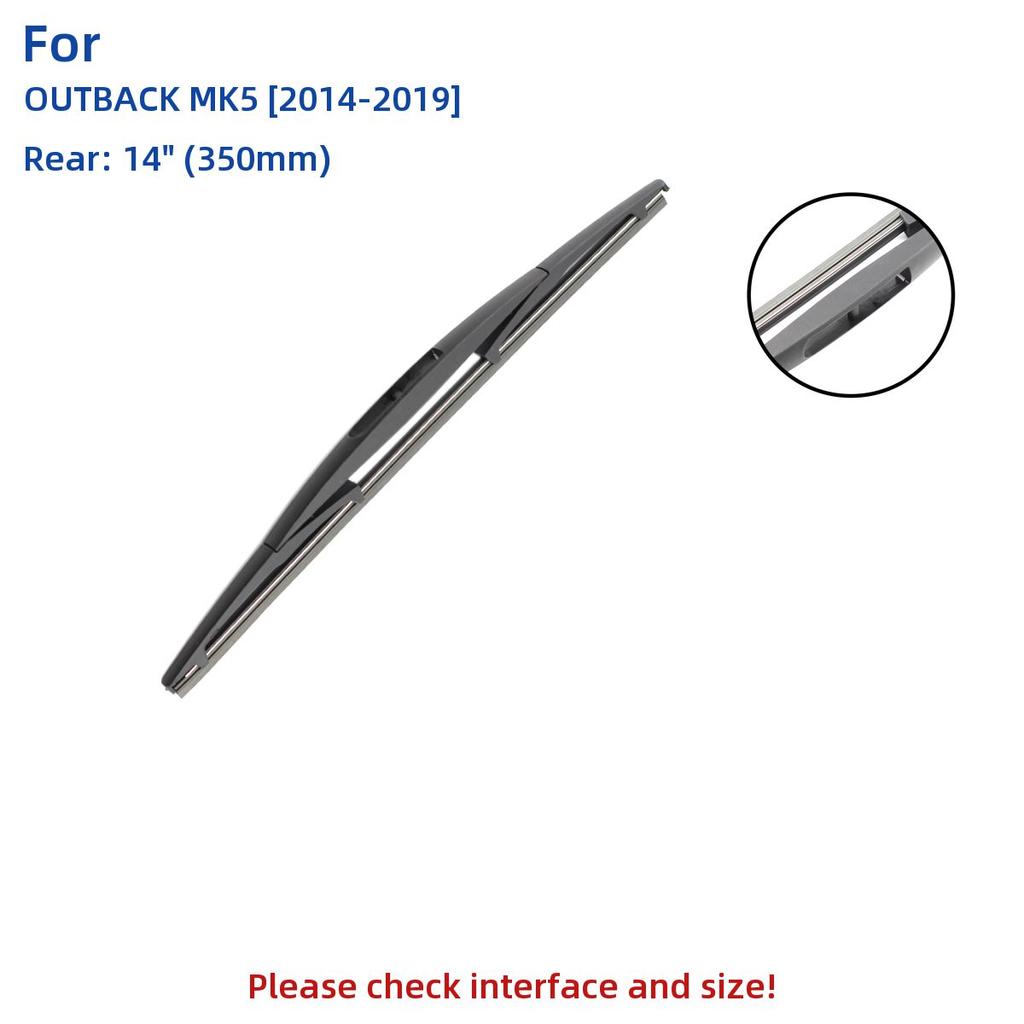 3 sztuk dla Subaru OUTBACK MK5 2014-2019 26 "17" 14 "przednie tylne pióra wycieraczek szyba przednia szyba przednia nóż do okien akcesoria2014 2015 2016 2017 2018 2019