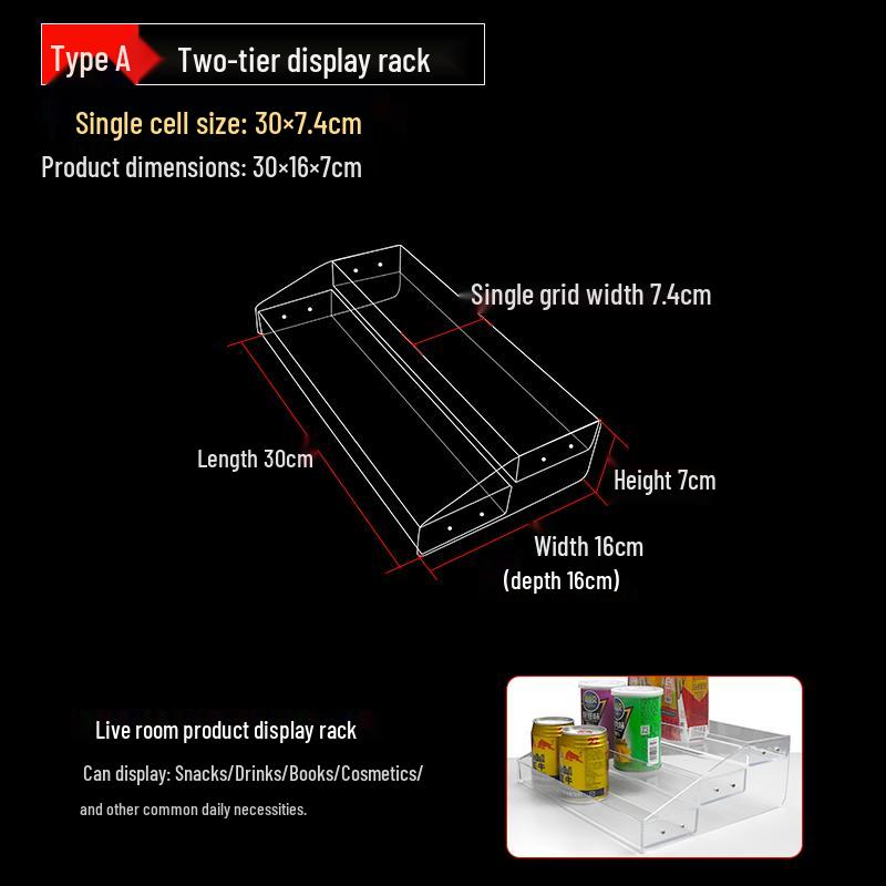

Trapezoidal Acrylic Display Rack for Cigarettes, Betel Nut, Beverages, Small Merchandise, Chewing Gum, and Snacks.