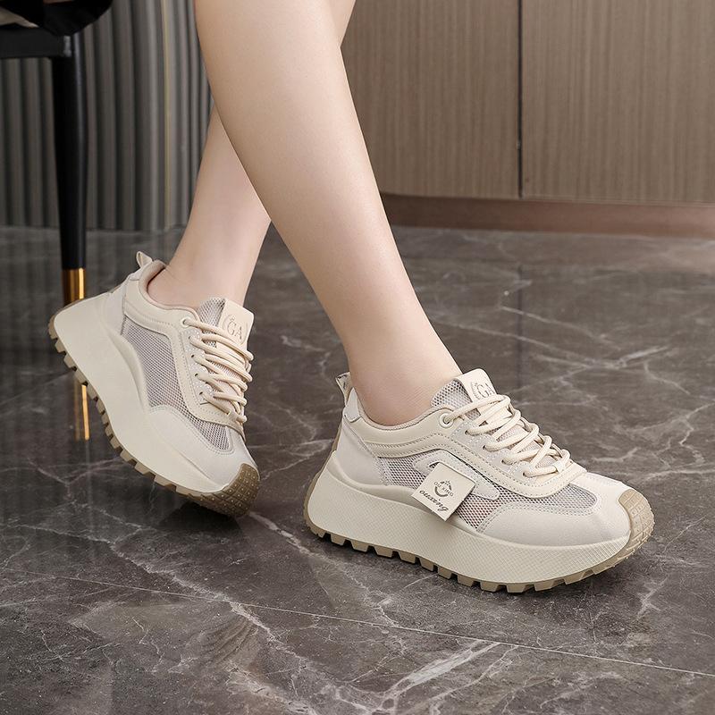 [Customized] HY2521 Korean Version of the New Student Forrest Gump Shoes for Women's 2025 Spring Running Sports Platform Casual Shoes
